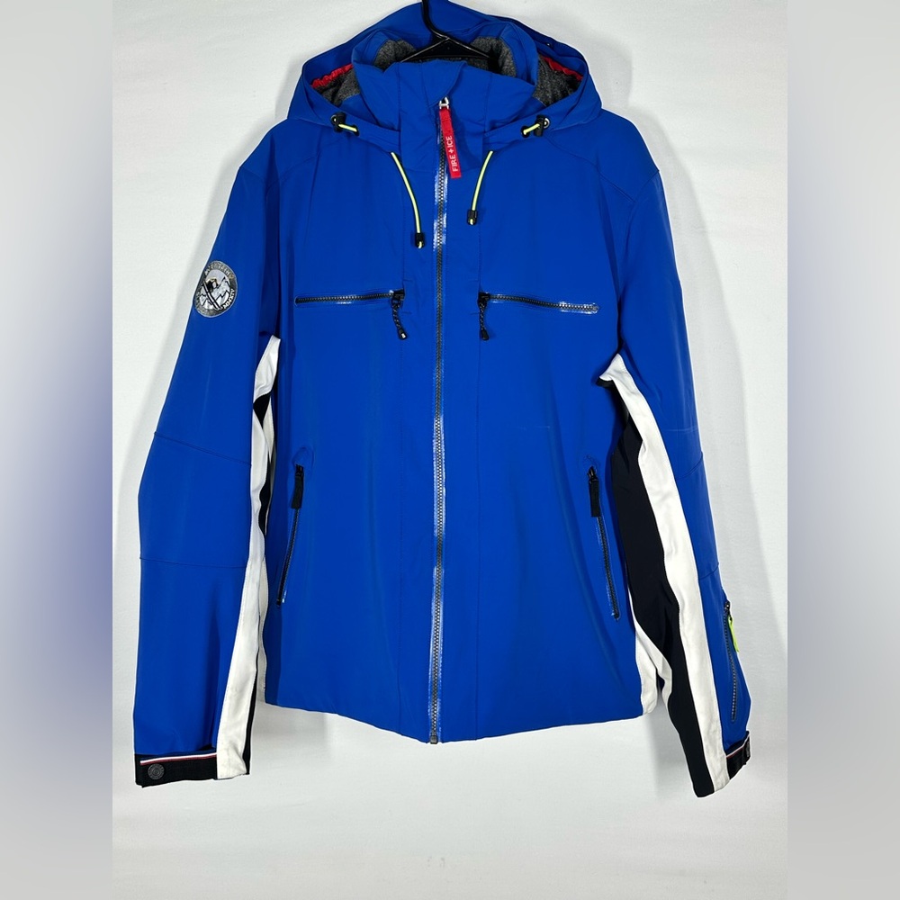 Bogner Men's Ski Jacket Blue with White & Black Accents